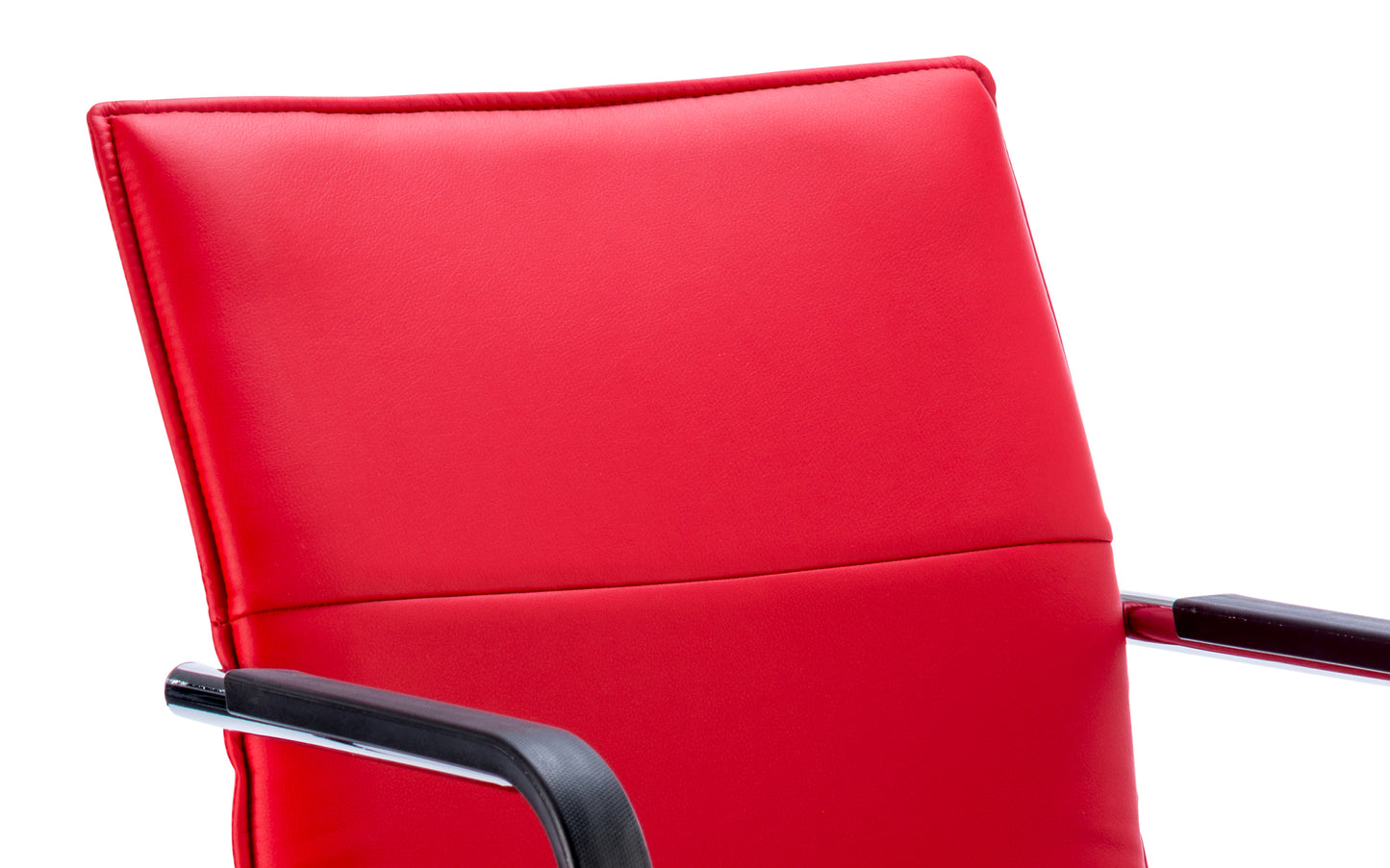 Echo Cantilever Chair Red Soft Bonded Leather BR000037