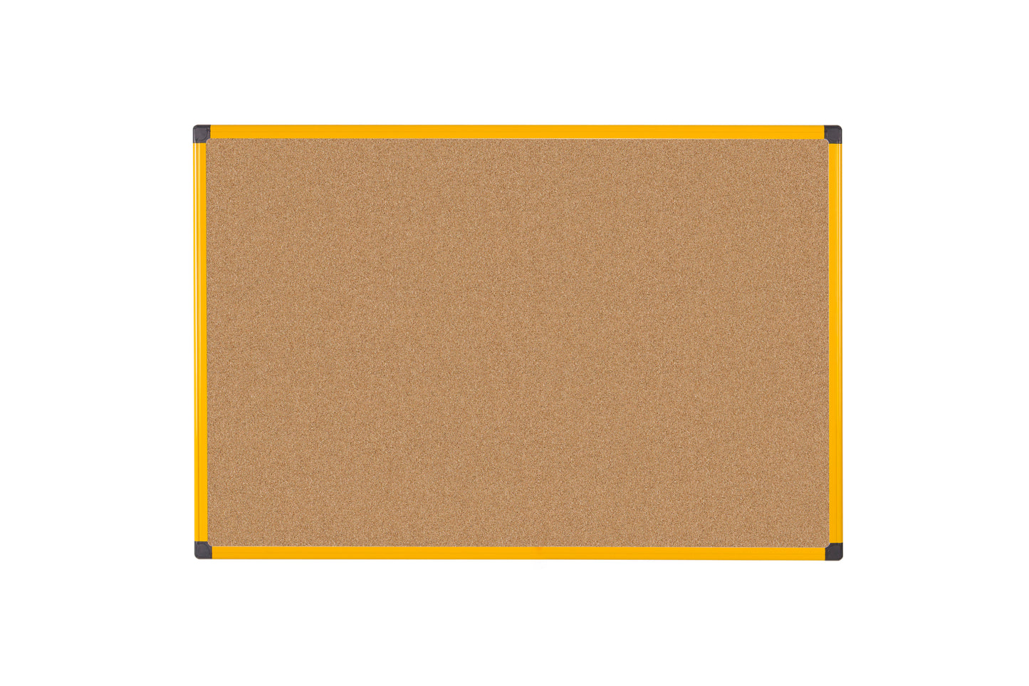 Bi-Office Ultrabrite Cork Noticeboard Yellow Aluminium Frame 600x900mm - CA0311721 - NWT FM SOLUTIONS - YOUR CATERING WHOLESALER