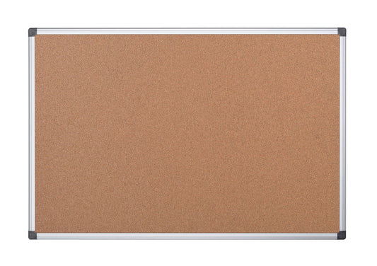 Bi-Office Maya Cork Noticeboard Double Sided Aluminium Frame 900x600mm - CA033750 - NWT FM SOLUTIONS - YOUR CATERING WHOLESALER