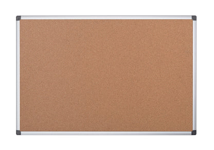 Bi-Office Maya Cork Noticeboard Double Sided Aluminium Frame 900x900mm - CA413750 - NWT FM SOLUTIONS - YOUR CATERING WHOLESALER