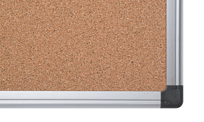 Bi-Office Maya Cork Noticeboard Double Sided Aluminium Frame 900x900mm - CA413750