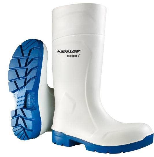 Dunlop Purofort Multigrip White Size 14 Boots - NWT FM SOLUTIONS - YOUR CATERING WHOLESALER