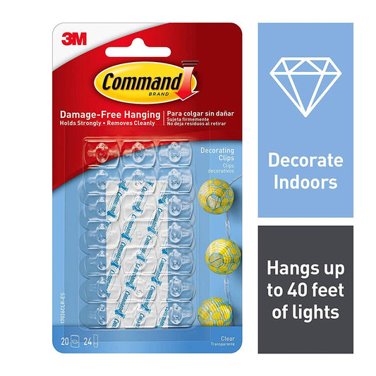 Command 17026CLR Clear Decorating Clips - NWT FM SOLUTIONS - YOUR CATERING WHOLESALER