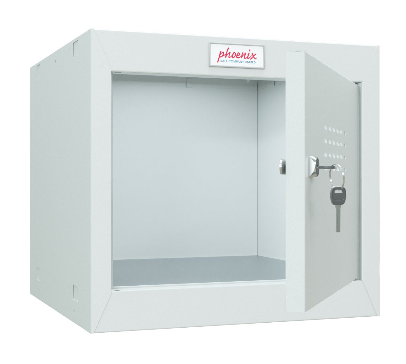 Phoenix CL Series Size 1 Cube Locker in Light Grey with Key Lock CL0344GGK