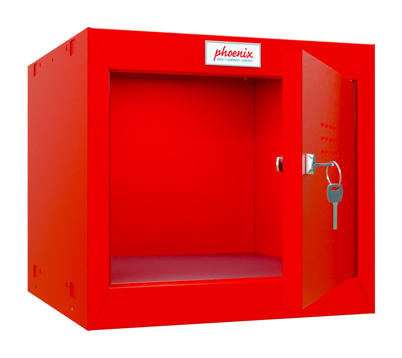 Phoenix CL Series Size 1 Cube Locker in Red with Key Lock CL0344RRK