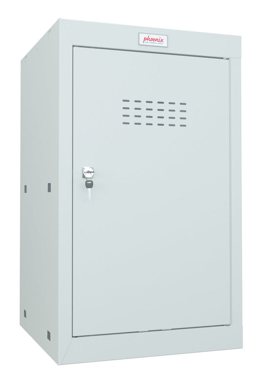 Phoenix CL Series Size 3 Cube Locker in Light Grey with Key Lock CL0644GGK - NWT FM SOLUTIONS - YOUR CATERING WHOLESALER