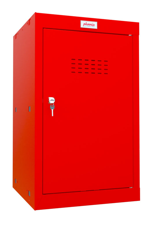 Phoenix CL Series Size 3 Cube Locker in Red with Key Lock CL0644RRK - NWT FM SOLUTIONS - YOUR CATERING WHOLESALER