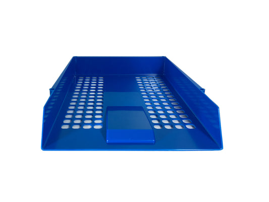 ValueX Deflecto Letter Tray A4/Foolscap Portrait Blue - CP043YTBLU - NWT FM SOLUTIONS - YOUR CATERING WHOLESALER