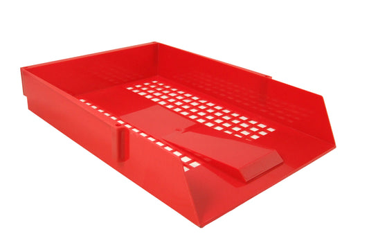 ValueX Deflecto Letter Tray A4/Foolscap Portrait Red - CP043YTRED - NWT FM SOLUTIONS - YOUR CATERING WHOLESALER