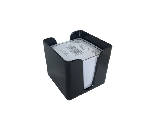 ValueX Deflecto Cubic Note Block and Holder Black - CP053YTBLK - NWT FM SOLUTIONS - YOUR CATERING WHOLESALER