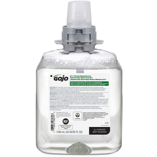 Purell / Gojo {FMX} Mild Foam Hand Soap 1250ml - NWT FM SOLUTIONS - YOUR CATERING WHOLESALER