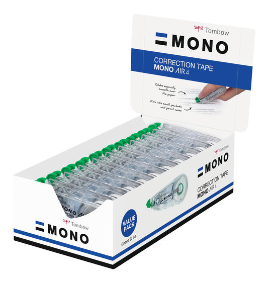 Tombow MONO Air Correction Tape Roller 4.2mmx10m White (Pack 15 + 5) - CT-CA4-20 - NWT FM SOLUTIONS - YOUR CATERING WHOLESALER