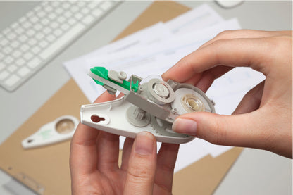 Tombow MONO Office CXE4 Refillable Correction Tape Roller 4.2mmx14m White - CT-CXE4
