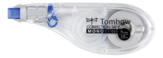 Tombow MONO YSE6 Correction Tape Roller 6mmx12m White - CT-YSE6 - NWT FM SOLUTIONS - YOUR CATERING WHOLESALER