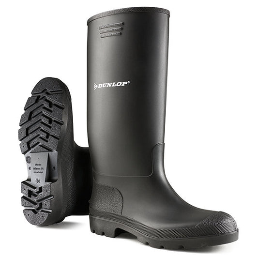 Dunlop Pricemastor Black Size 13 Boots - NWT FM SOLUTIONS - YOUR CATERING WHOLESALER