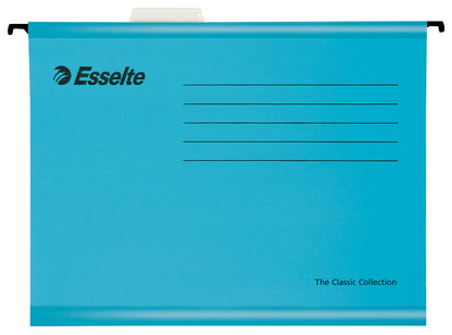 Esselte Classic A4 Suspension File Board 15mm V Base Blue (Pack 25) 90311