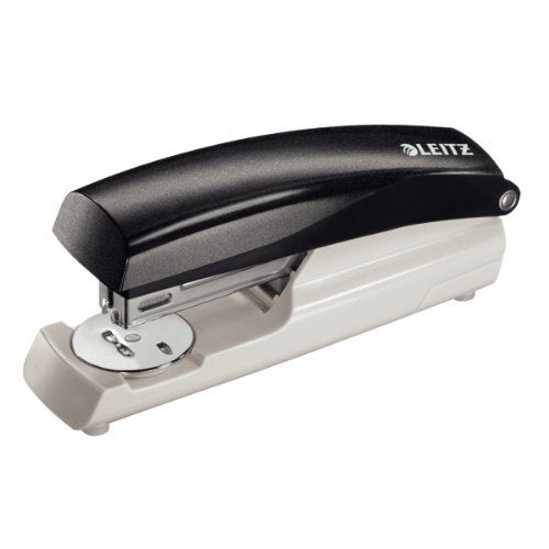 Leitz 5500 Half Strip Stapler Plastic 30 Sheet Black 55000095 - NWT FM SOLUTIONS - YOUR CATERING WHOLESALER