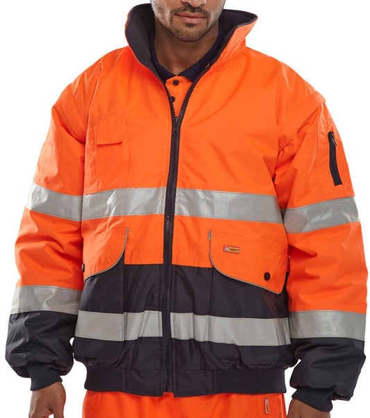 Beeswift Europa XXL Orange Bomber Jacket - NWT FM SOLUTIONS - YOUR CATERING WHOLESALER