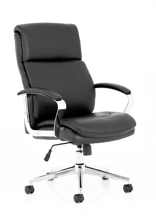 Tunis Executive Chair Soft Bonded Leather Black EX000210 - NWT FM SOLUTIONS - YOUR CATERING WHOLESALER
