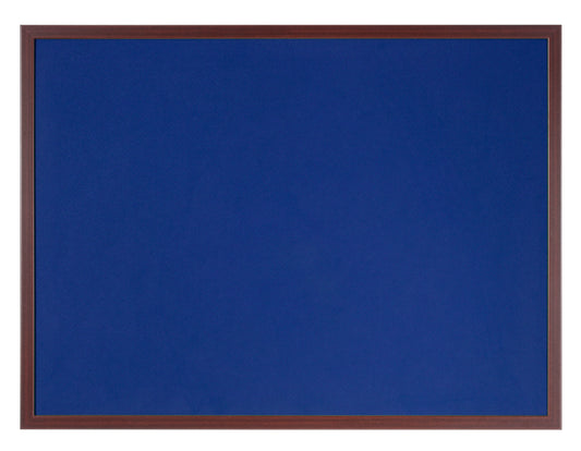 Bi-Office Earth-It Blue Felt Noticeboard Cherry Wood Frame 600x900mm - FB0743653 - NWT FM SOLUTIONS - YOUR CATERING WHOLESALER