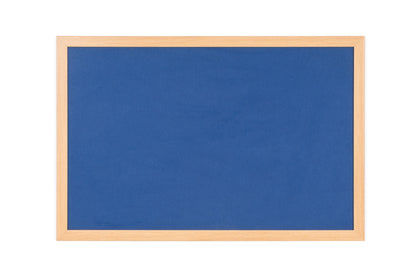 Bi-Office Earth-It Blue Felt Noticeboard Oak Wood Frame 1200x900mm - FB1443233 - NWT FM SOLUTIONS - YOUR CATERING WHOLESALER