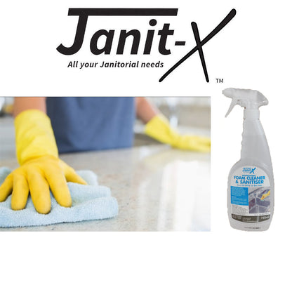 Janit-X Professional Heavy Duty Foam Surface Cleaner & Anti-Bacterial Sanitiser 750ml