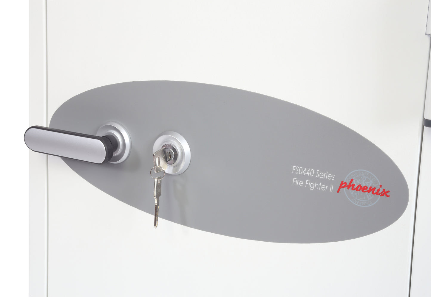 Phoenix Fire Fighter Size 2 Fire Safe Key Lock White FS0442K