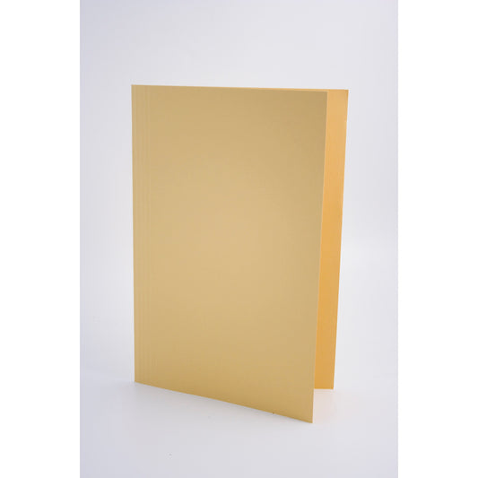 Guildhall Square Cut Folders Manilla Foolscap 315gsm Yellow (Pack 100) - FS315-YLWZ - NWT FM SOLUTIONS - YOUR CATERING WHOLESALER