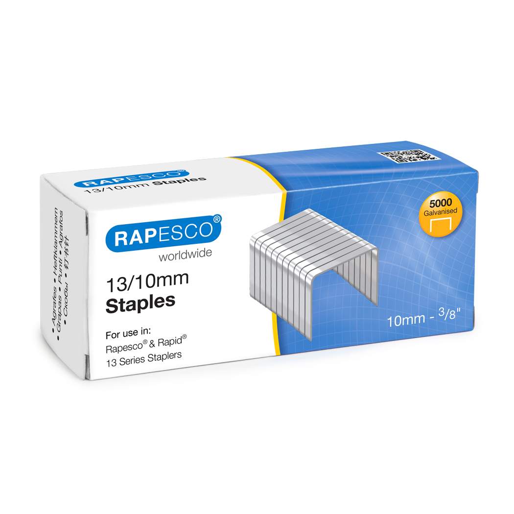 Rapesco 13/10mm Galvanised Staples (Pack 5000) - S13100Z3 - NWT FM SOLUTIONS - YOUR CATERING WHOLESALER