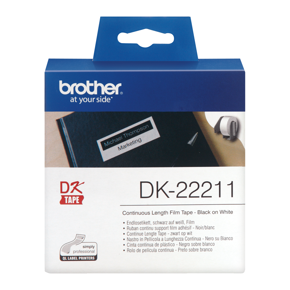 Brother White Film Roll 29mm x 15.2m - DK22211 - NWT FM SOLUTIONS - YOUR CATERING WHOLESALER