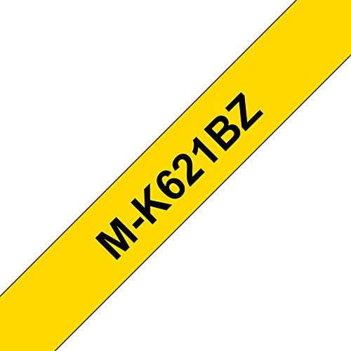 Brother Black On Yellow Ptouch Ribbon 9mm x 8m - MK621BZ