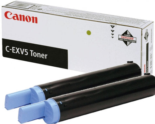 Canon EXV5 Black Standard Capacity Toner Cartridge Twinpack 2 x 7.8k pages (Pack 2) - 6836A002 - NWT FM SOLUTIONS - YOUR CATERING WHOLESALER