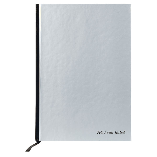 Pukka Pad A4 Casebound Hard Cover Notebook Ruled 192 Pages Silver (Pack 5) - RULA4 - NWT FM SOLUTIONS - YOUR CATERING WHOLESALER