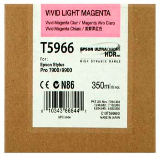 Epson T5966 Vivid Light Magenta Ink 350ml - C13T596600 - NWT FM SOLUTIONS - YOUR CATERING WHOLESALER