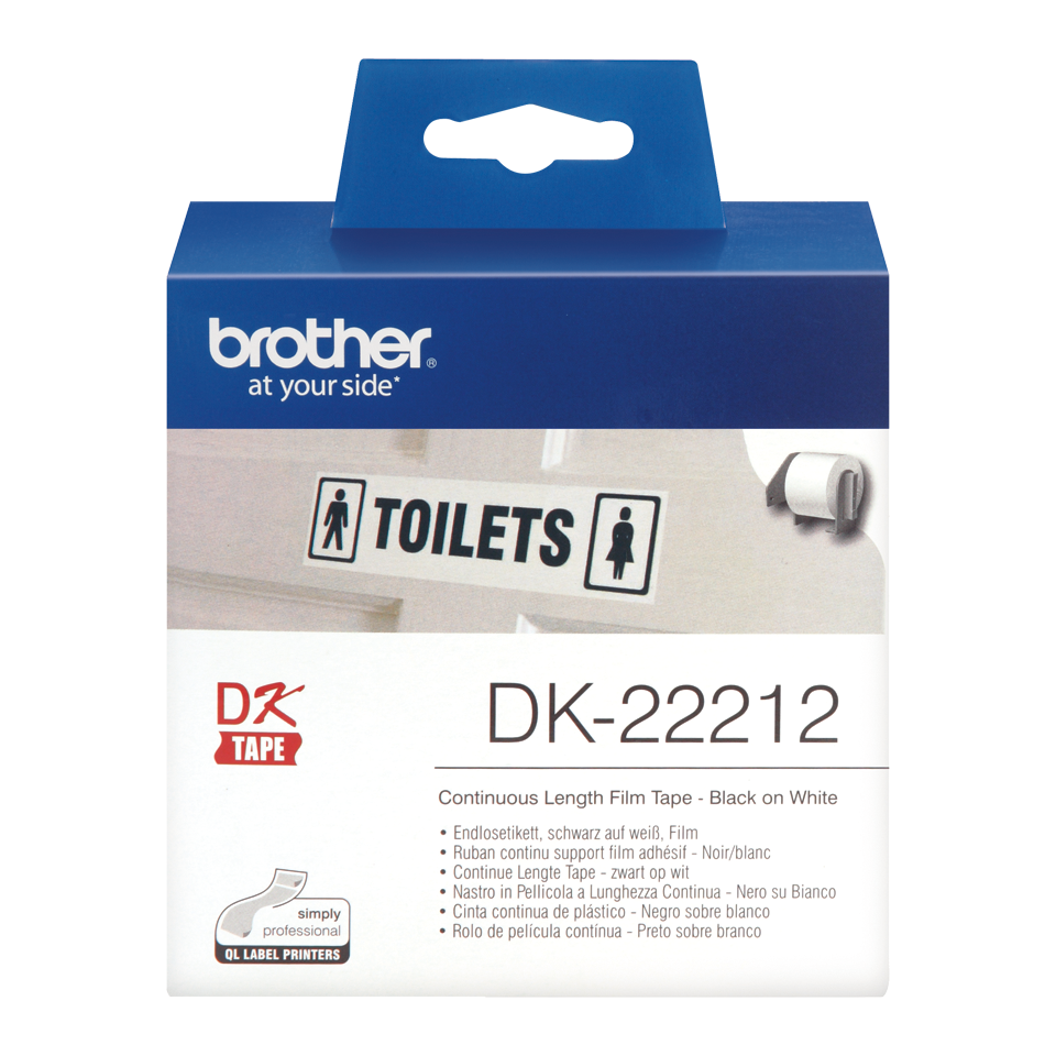 Brother White Film Roll 62mm x 15m - DK22212 - NWT FM SOLUTIONS - YOUR CATERING WHOLESALER