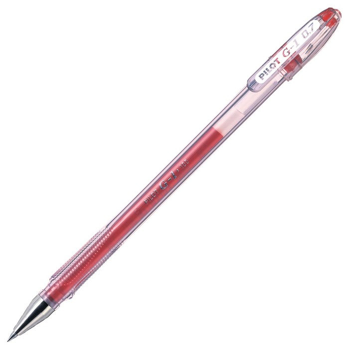 Pilot G-107 Gel Rollerball Pen 0.7mm Tip 0.39mm Line Red (Pack 12) - 1101202 - NWT FM SOLUTIONS - YOUR CATERING WHOLESALER