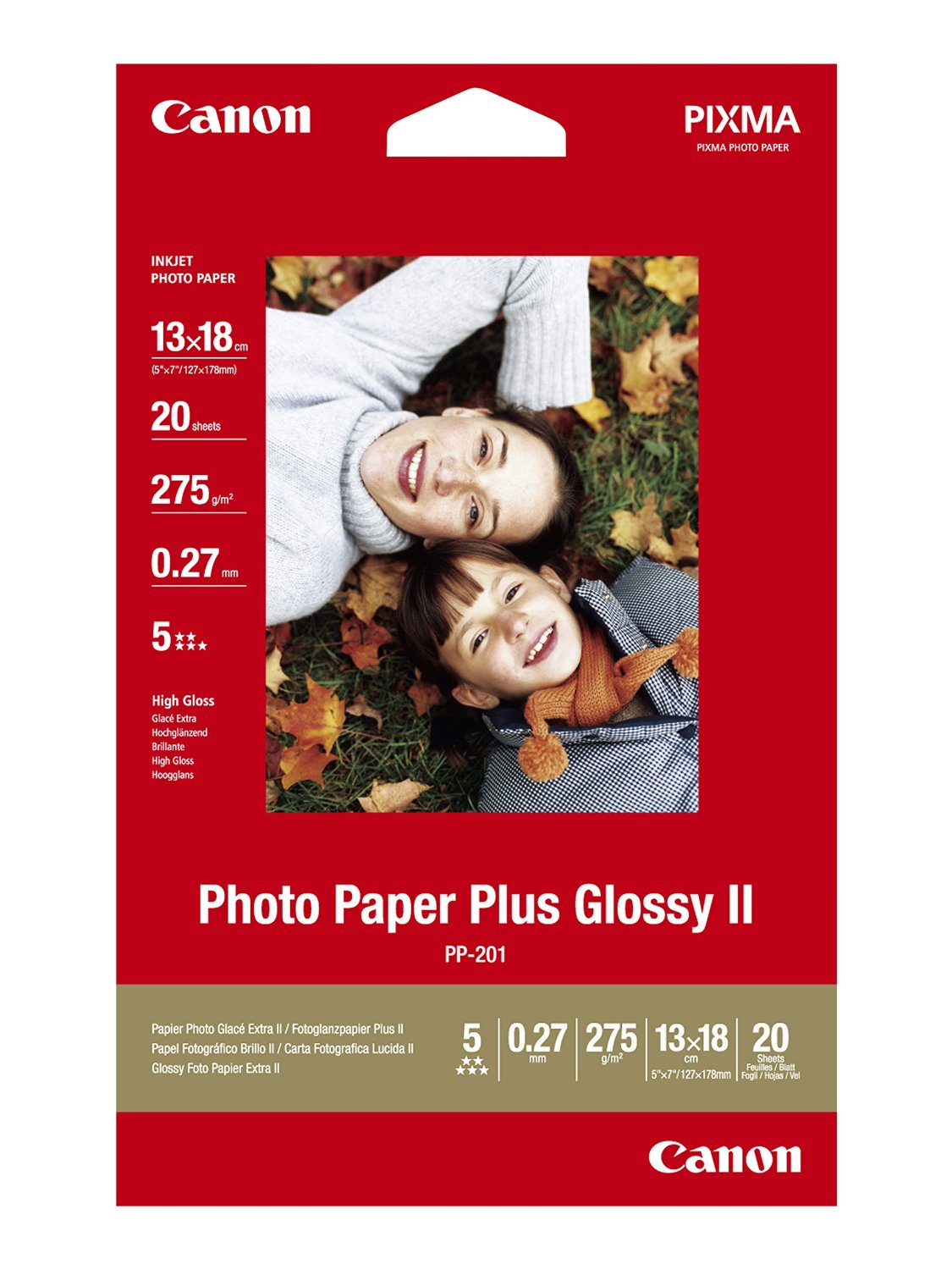 Canon PP-201 Glossy Photo Paper 13 x 18cm 20 Sheets - 2311B018 - NWT FM SOLUTIONS - YOUR CATERING WHOLESALER