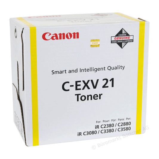 Canon EXV21Y Yellow Standard Capacity Toner Cartridge 14k pages - 0455B002 - NWT FM SOLUTIONS - YOUR CATERING WHOLESALER