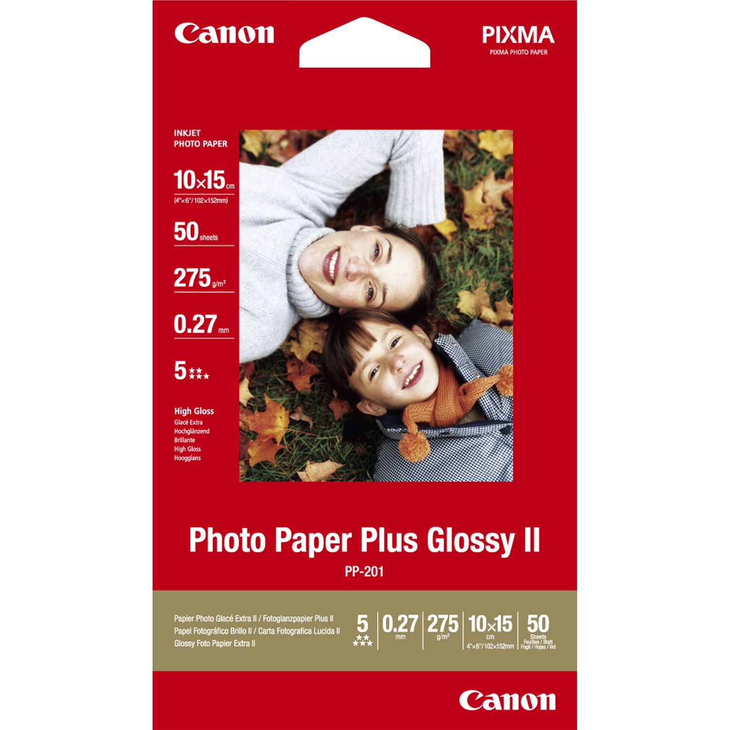 Canon PP-201 Glossy Photo Paper 10 x 15cm 50 Sheets - 2311B003 - NWT FM SOLUTIONS - YOUR CATERING WHOLESALER