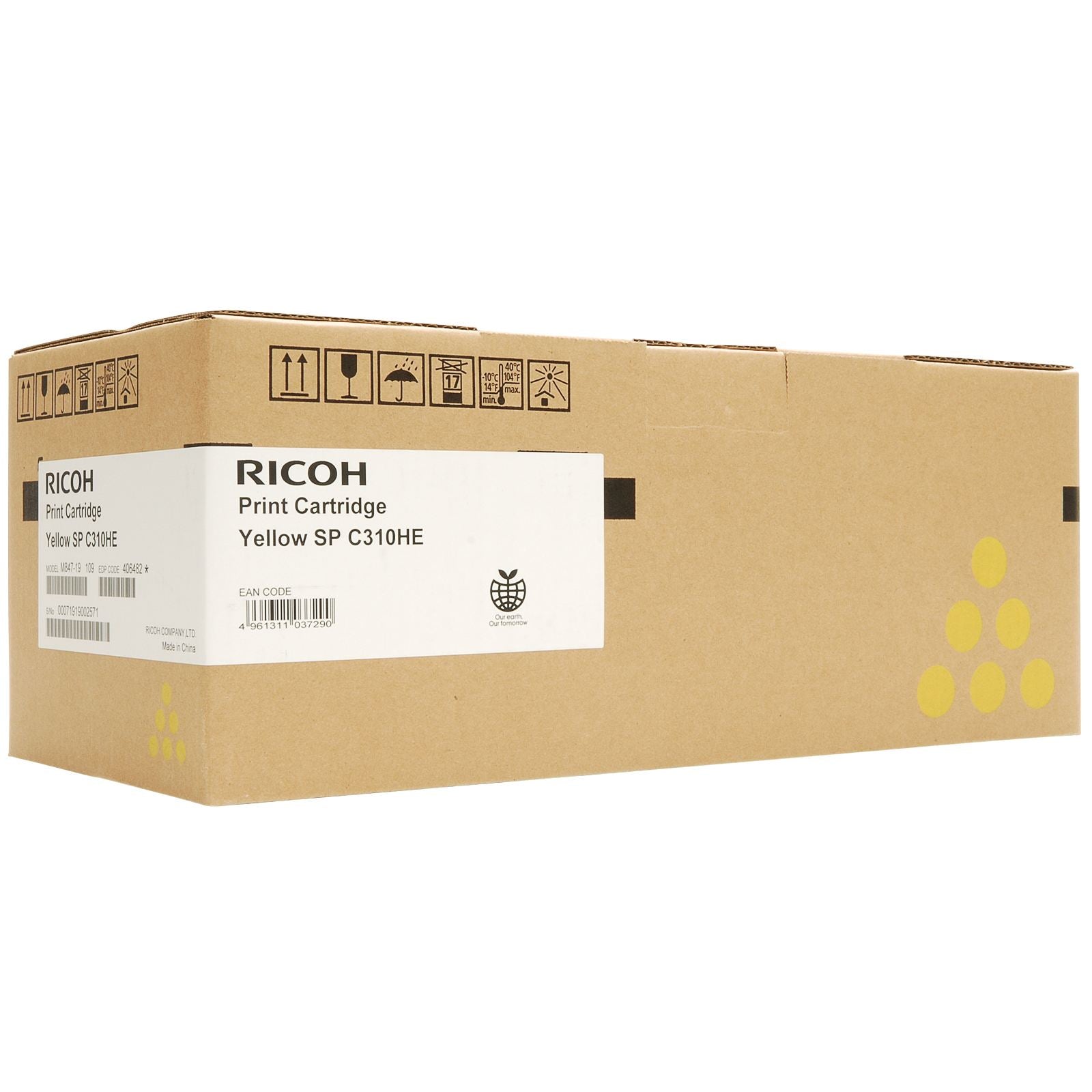 Ricoh C310E Yellow Standard Capacity Toner Cartridge 6k pages - 406482 - NWT FM SOLUTIONS - YOUR CATERING WHOLESALER