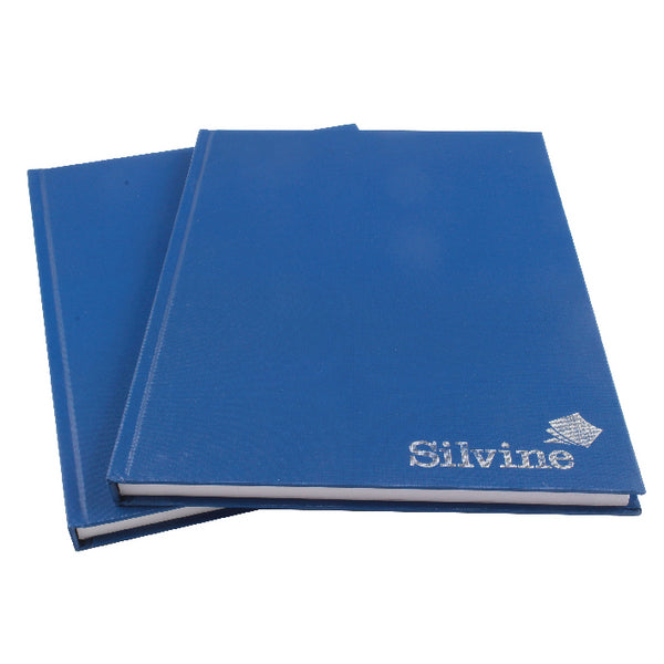 Silvine A4 Casebound Hard Cover Notebook Ruled 192 Pages Blue (Pack 6) - CBA4 - NWT FM SOLUTIONS - YOUR CATERING WHOLESALER