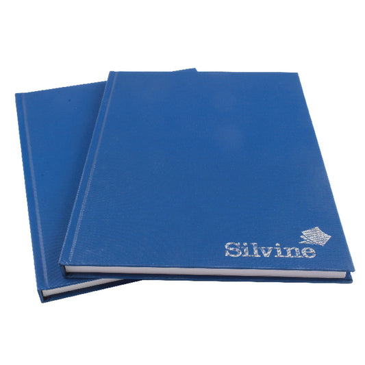 Silvine A4 Casebound Hard Cover Notebook Ruled 192 Pages Blue (Pack 6) - CBA4 - NWT FM SOLUTIONS - YOUR CATERING WHOLESALER