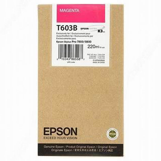 Epson T603B Magenta Ink Cartridge 220ml - C13T603B00 - NWT FM SOLUTIONS - YOUR CATERING WHOLESALER