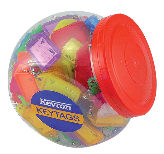 Kevron Key Tags Plastic Assorted Colours (Pack 150) ID5AC150Z - NWT FM SOLUTIONS - YOUR CATERING WHOLESALER