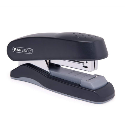 Rapesco Flat Clinch Half Strip Stapler 25 Sheet Black - 1064 - NWT FM SOLUTIONS - YOUR CATERING WHOLESALER