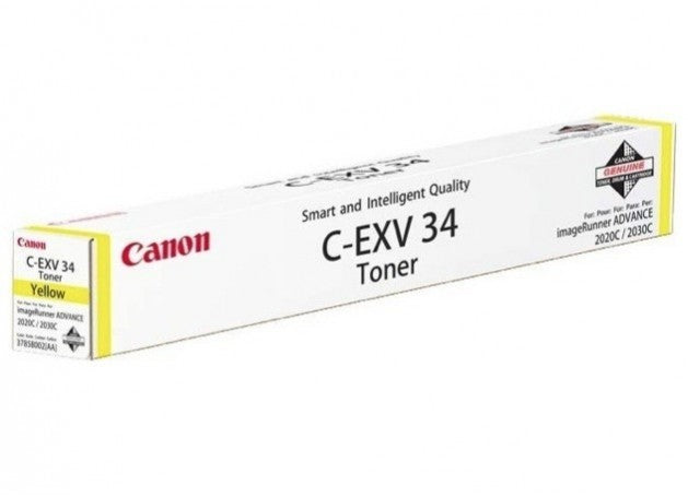 Canon EXV34Y Yellow Standard Capacity Toner Cartridge 19k pages - 3785B002 - NWT FM SOLUTIONS - YOUR CATERING WHOLESALER