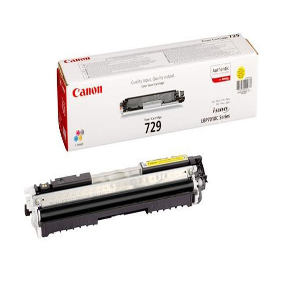 Canon 729Y Yellow Standard Capacity Toner Cartridge 1k pages - 4367B002 - NWT FM SOLUTIONS - YOUR CATERING WHOLESALER