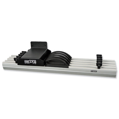Arnos Hang A Plan Front Load Wall Rack Black - D064 - NWT FM SOLUTIONS - YOUR CATERING WHOLESALER