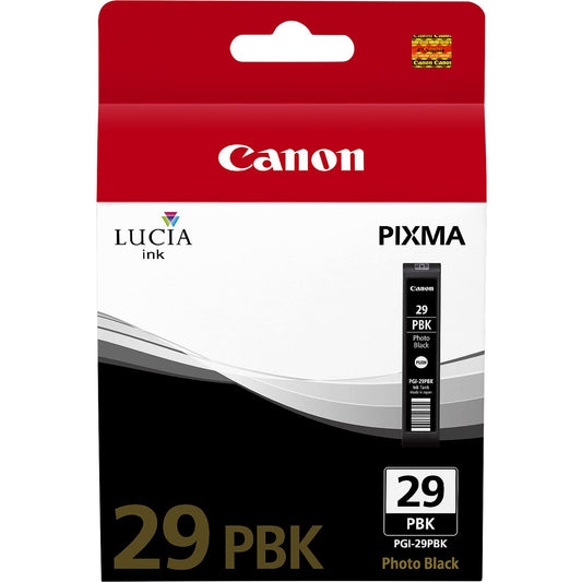 Canon PGI29PBK Photo Black Standard Capacity Ink Cartridge 36ml - 4869B001 - NWT FM SOLUTIONS - YOUR CATERING WHOLESALER