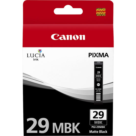 Canon PGI29MBK Matte Black Standard Capacity Ink 36ml - 4868B001 - NWT FM SOLUTIONS - YOUR CATERING WHOLESALER